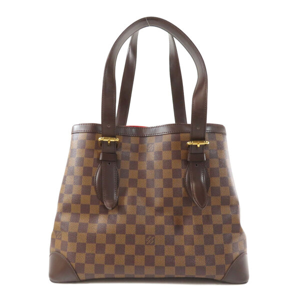 Louis Vuitton Handbags - Louis Vuitton Hampstead Bag Ebene Damier Canvas Tote Brown